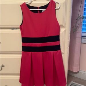 Red Sleeveless Fit and Flare Dress